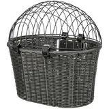 Trixie Front-Fahrradkorb Polyrattan anthrazit
