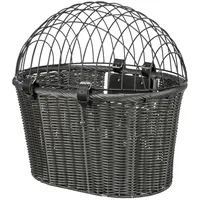 Trixie Front-Fahrradkorb Polyrattan anthrazit