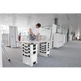 BS SYSTEMS GMBH & CO Sortimo Systemkoffer L-Boxx 102 schwarz mit transparentem Deckel + Inset Mini L-Boxx