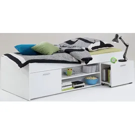 FMD Funktionsbett weiß, Liegefläche B/L: 90cm x 200cm, kein Härtegrad, Daybetten