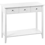 Beliani Galva Konsolentisch 90 x 40 x 75 cm Weiß