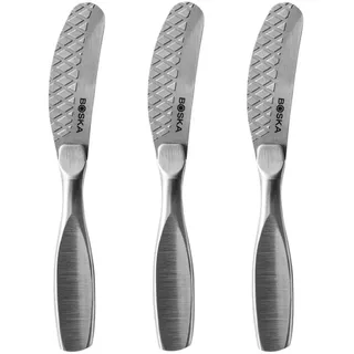 Boska Streichmesserset Small Monaco+ / 3er-Set/Edelstahl/Spülmaschinenfest/Für Aufstriche / 13 cm