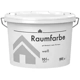Wandfarbe Raumfarbe  (Weiß, Matt, 10 l)