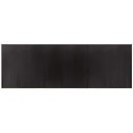 vidaXL Teppich, Rechteckig Dunkelbraun 100x300 cm Bambus