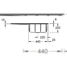 Villeroy & Boch Subway Style 50 rechts steam + Handbetätigung