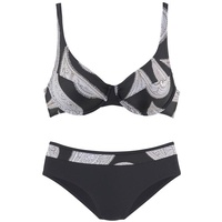 LASCANA Bügel-Bikini Damen schwarz-bedruckt Gr.48 Cup C