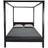 le quai des affaires Weber Industries Himmelbett, Schwarz/ Holzwerkstoff, Rechteckig, 160x200 cm, Schlafzimmer, Betten