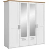 Möbel Boss Kleiderschrank Verona 188 x 200 x 61 cm Eiche