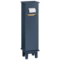SoBuy Freistehend Toilettenrollenhalter Toilettenschrank Blau BZR192-B