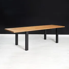 danzz Ausziehtisch 90 x 90 x 90 cm braun