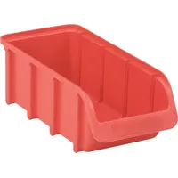 Hünersdorff Sichtlagerkasten Polypropylen 102 x 74 x 216 mm Rot