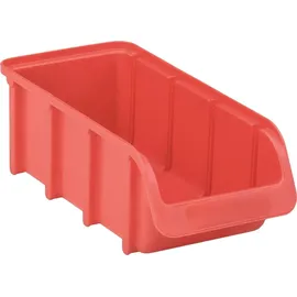 Hünersdorff Sichtlagerkasten Polypropylen 102 x 74 x 216 mm Rot