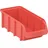 Hünersdorff Sichtlagerkasten Polypropylen 102 x 74 x 216 mm Rot
