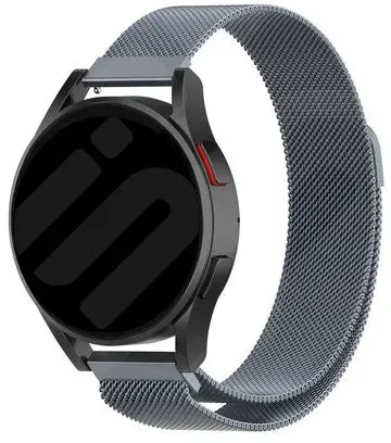 Strap-it ICE Smart 2.0 Rectangular 1.96 Armband Milanese für ICE Smart 2.0 Rectangular 1.96 - Space grau - Magnetischer Verschluss