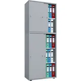 VCM Lona Aktenschrank 70 x 37 x 183 cm grau