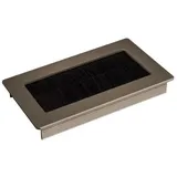 SOTech Kabeldurchlass TONDO 100 mm, rechteckig, Ausführung Aluminium, silber