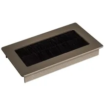 SOTech Kabeldurchlass TONDO 100 mm, rechteckig, Ausführung Aluminium, silber