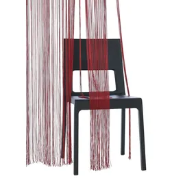 WECKBRODT Fadenvorhang WECKBRODT "Leon" Gr. 3, rot (bordeaux), B:148cm H:160cm, Polyester, Gardinen, Fadengardine, Insektenschutz, transparent, kürzbar, Store