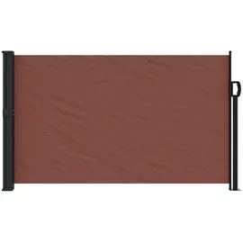 furnicato Seitenmarkise 120 x 500 cm Braun Polyester
