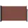 furnicato Seitenmarkise 120 x 500 cm Braun Polyester