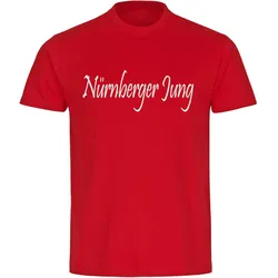 multifanshop Kinder T-Shirt - Nürnberg - Nürnberger Jung - Druck weiß - Kind