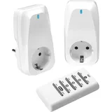 Vivanco Funksteckerset 2-fach Weiß 2 St.