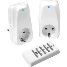 Vivanco Funksteckerset 2-fach Weiß 2 St.