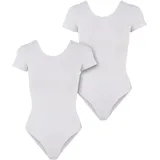 URBAN CLASSICS Organic Stretch Jersey Kurzärmeliger Body 2 Einheiten White 5XL