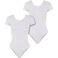 URBAN CLASSICS Organic Stretch Jersey Kurzärmeliger Body 2 Einheiten White 5XL