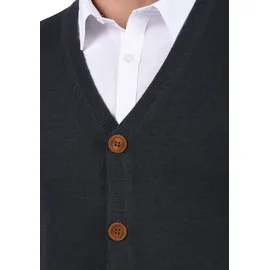 Blend Cardigan BLEND "Cardigan BHLennard", Herren, Gr. L, blau (navy), Obermaterial: 50% Baumwolle CO. 50% Polyacryl PAN., Strickjacken