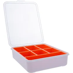 INLINE Kleinteilebox, 7 Fächer, Abmessungen: 180x140x40mm, orange