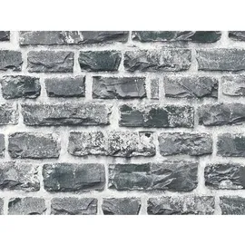 A.S. Création Neue Bude 2.0 Vliestapete 10 m x 0,53 m 0 g Grau/Schwarz 361404