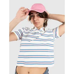 Blue Tomato Striped Polo Shirt off white striped Gr. S