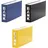 Livepac-Office Bankordner DIN 140x250 mm Blau/Gelb/Schwarz 3 St.