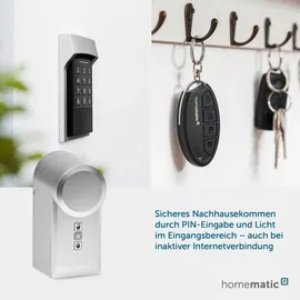 eQ-3 Homematic IP Türschlossantrieb silber HmIP-DLD-S
