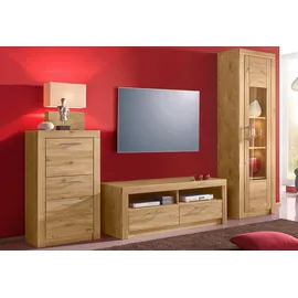 vogl möbelfabrik Lowboard VOGL MÖBELFABRIK "Toronto", braun (wildeiche teilmassiv), B:125,5cm H:46,4cm T:52cm, Sideboards, Lowboard