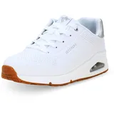 Skechers Uno Lite, Damen-Sneaker, Weiß Silber, 39 EU - 39 EU