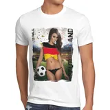 style3 T-Shirt WM 2026 Soccer Girl Fußball Weltmeisterschaft Trikot sexy fanartikel weiß S