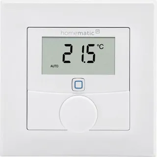 eQ-3 Homematic IP Wandthermostat mit Luftfeuchtigkeitssensor weiß, Funk-Wandthermostat (156669A0)