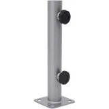 vidaXL Sonnenschirmständer für Ø32/34/38 mm Mast Silbern Stahl