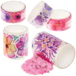 Klebeband mit Blumen  (pro Set 5)