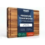 Teakhaus Schneidebrett Teakholz 1-tlg. 41 x 31 x 3,8 cm Braun