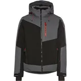 ICEPEAK Skijacke "FAIRBURN", Herren, Gr. 50, schwarz, Obermaterial: 100% Polyester, sportlich, hoch geschlossener Ausschnitt, Langarm mit verstellbarem Klettverschluss,mit Windstopper, Jacken