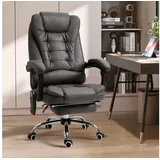 Vinsetto Bürostuhl mit Massagefunktion, Ergonomisch Schreibtischstuhl mit Liegefunktion,