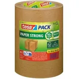 Tesa Packband Papier, braun, 50m, x 50mm, 6er Pack