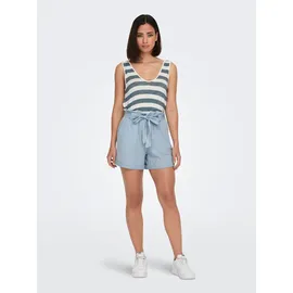 Only ONLBEA SMILLA HW PB Loose DNM Shorts Blau L