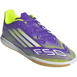 adidas F50 Club Indoor Boots Kinder Purple Rush/Cloud White/Lucid Lemon 37 1/3