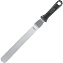 Westmark Profi-Winkelpalette/Konditorenmesser, gewinkelt, Flexibel, Klingenmaß: 3,5 cm, Länge: 43 cm, Rostfreier Edelstahl/Kunststoff, Master Line, Schwarz/Silber, 31282270