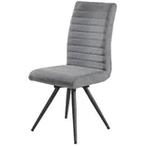 Jockenhöfer Gruppe Esszimmerstuhl »Hannes, Drehstuhl« (Set) 4 Stk.Inklusive Drehfunktion (360° drehbar), grau