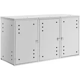 Uniprodo Mülltonnenbox - 3 x 240 l - Luftlöcher